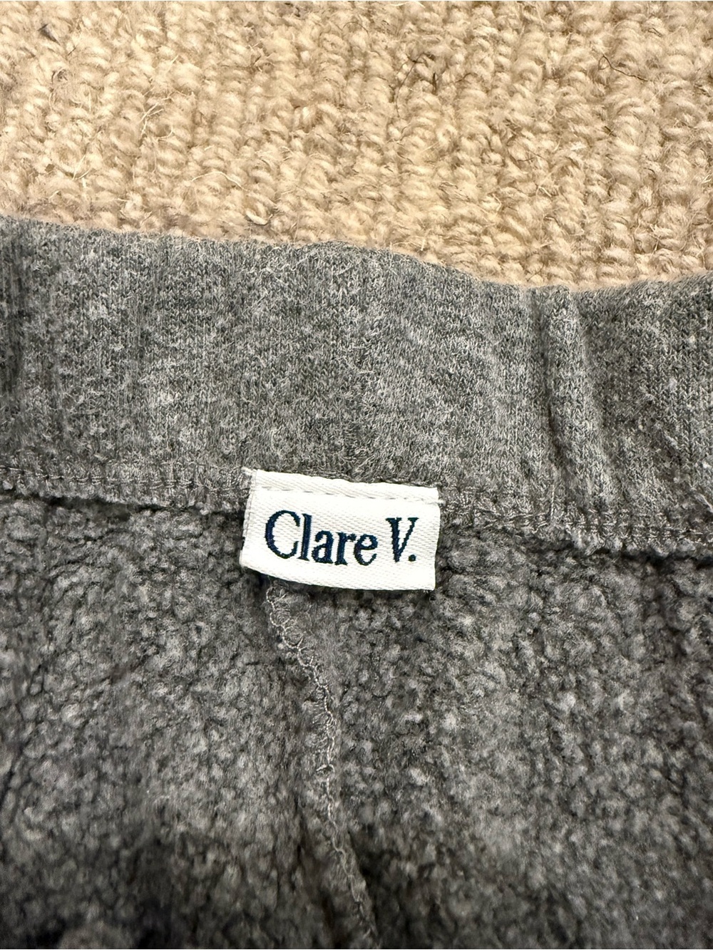 Clare v embellished jogger sweatpants grey see photos women’s small - Picture 7 of 9
